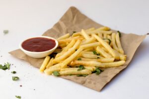 Fries and ketchup