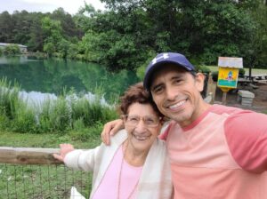 Dr. Oscar Cornelio and his Mother, Ada, both smiling