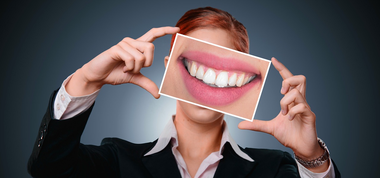 woman, smile, teeth